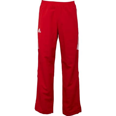 trainingshose adidas climalite herren rot reißverschluss am bein